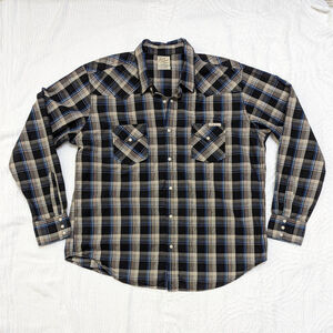 Lucky Brand Men's Size 2XL Long Sleeve Pearl Snap Long Sleeve Western Shirt